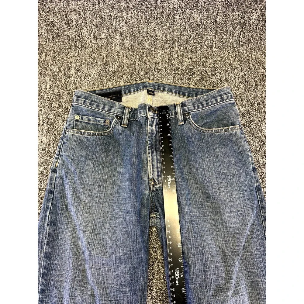 Banana Republic Straight Leg Jeans Mens 31/30 Blue Denim Low Rise Medium Wash
